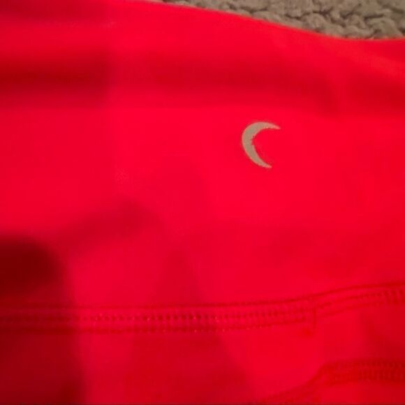 ZYIA Red Cropped Capris Workout Sz 6/8 Side Pocket - Picture 9 of 11